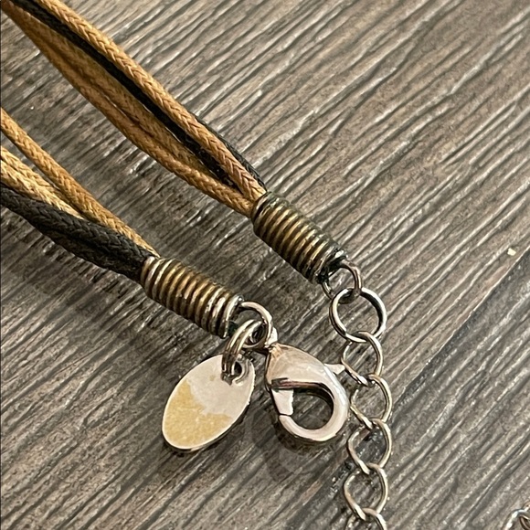 Lia Sophia “Tempo” Circle Pendant Corded Necklace - Retired - Picture 3 of 16